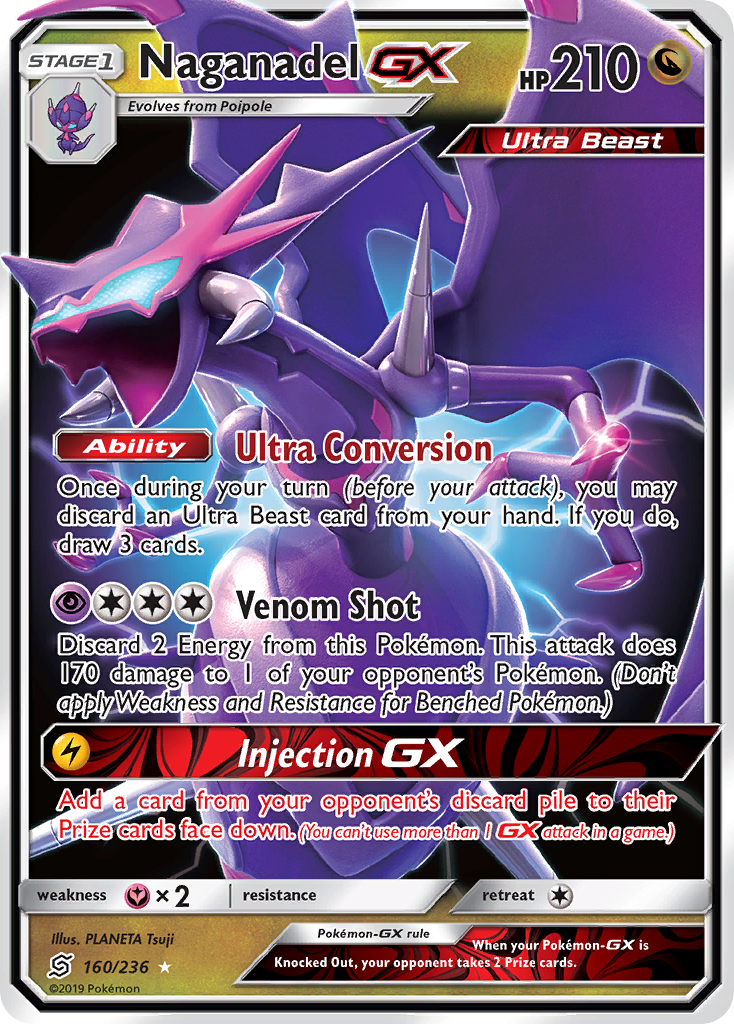 Naganadel GX (160/236) [Sun & Moon: Unified Minds] | Good Games North