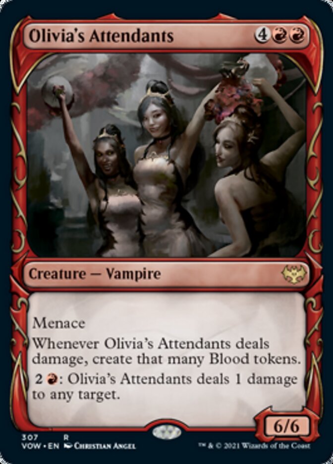 Olivia's Attendants (Showcase Fang Frame) [Innistrad: Crimson Vow] | Good Games North