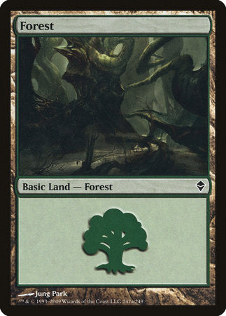Forest (247a) [Zendikar] | Good Games North