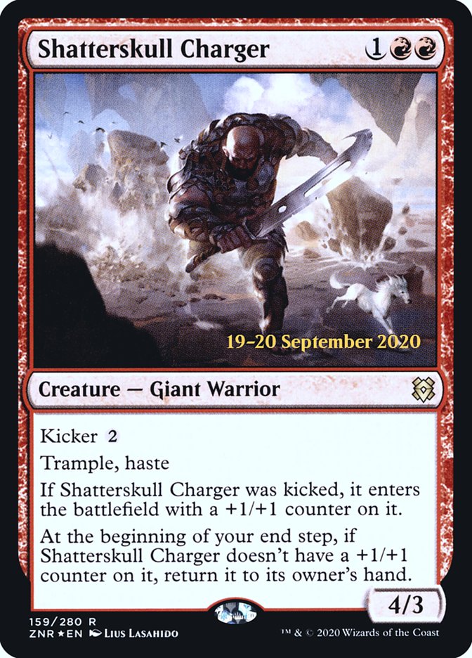 Shatterskull Charger  [Zendikar Rising Prerelease Promos] | Good Games North