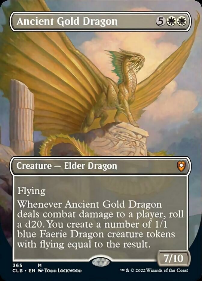 Ancient Gold Dragon (Borderless Alternate Art) [Commander Legends: Battle for Baldur's Gate] | Good Games North