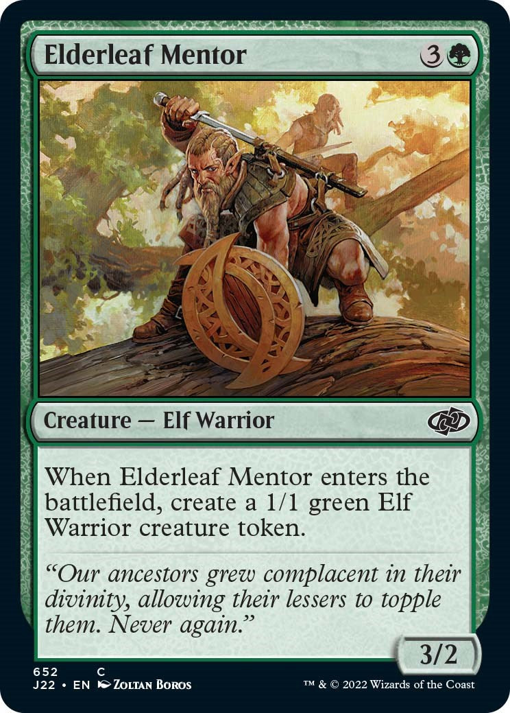 Elderleaf Mentor [Jumpstart 2022] | Good Games North