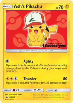 Ash's Pikachu (SM109) [Sun & Moon: Black Star Promos] | Good Games North