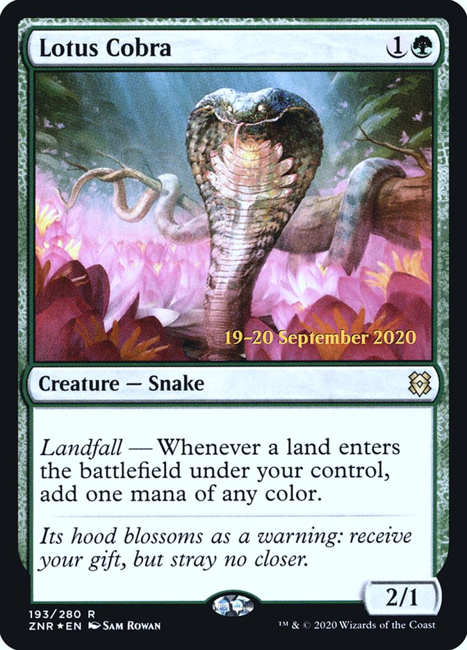 Lotus Cobra  [Zendikar Rising Prerelease Promos] | Good Games North