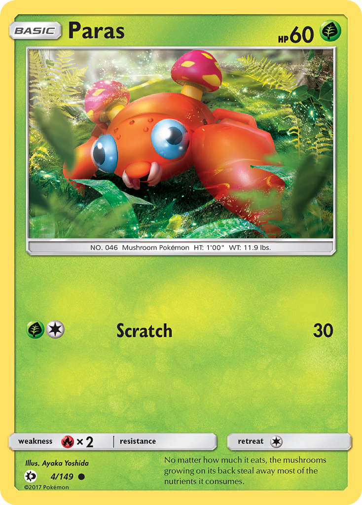 Paras (4/149) [Sun & Moon: Base Set] | Good Games North