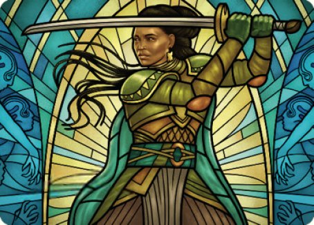 Shanna, Purifying Blade Art Card 2 [Dominaria United Art Series] | Good Games North