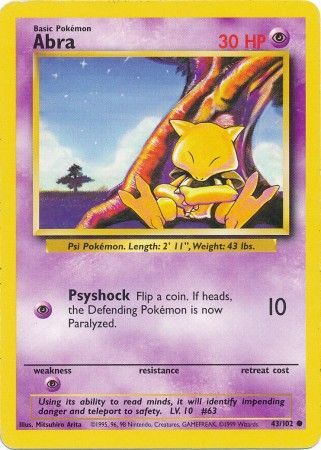 Abra (43/102) [Base Set Unlimited] | Good Games North