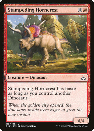 Stampeding Horncrest [Rivals of Ixalan] | Good Games North