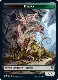 Hydra // Illusion Double-sided Token [Zendikar Rising Tokens] | Good Games North