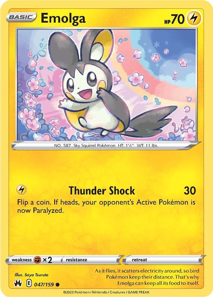 Emolga (047/159) [Sword & Shield: Crown Zenith] | Good Games North
