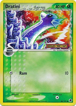 Dratini (46/101) (Delta Species) (Stamped) [EX: Dragon Frontiers] | Good Games North