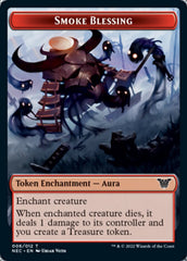 Smoke Blessing // Goblin Double-sided Token [Kamigawa: Neon Dynasty Commander Tokens] | Good Games North