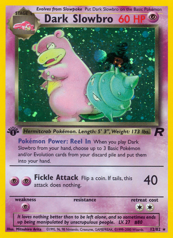 Dark Slowbro (12/82) [Team Rocket 1st Edition] | Good Games North