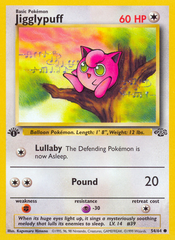 Jigglypuff (54/64) [Jungle 1st Edition] | Good Games North