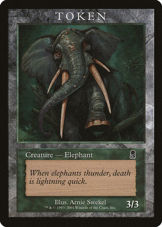 Elephant Token (Odyssey) [Magic Player Rewards 2002] | Good Games North