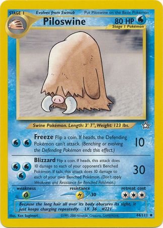 Piloswine (44/111) [Neo Genesis Unlimited] | Good Games North