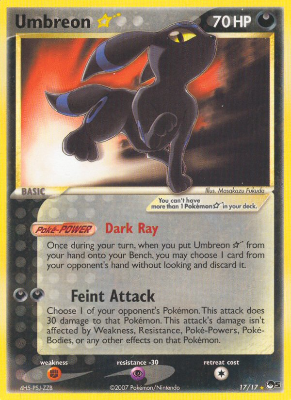 Umbreon Star (17/17) [POP Series 5] | Good Games North