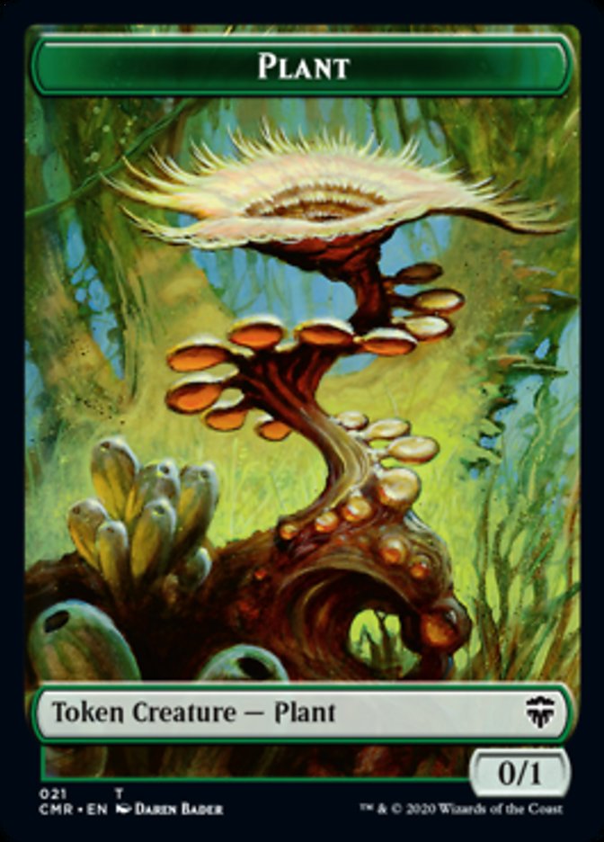 Illusion // Plant Token [Commander Legends Tokens] | Good Games North