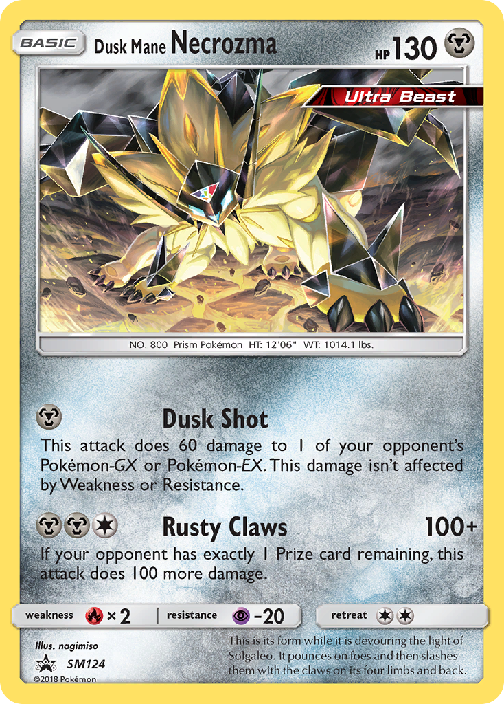Dusk Mane Necrozma (SM124) [Sun & Moon: Black Star Promos] | Good Games North