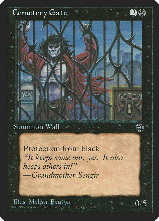 Cemetery Gate (Grandmother Sengir Flavor Text) [Homelands] | Good Games North
