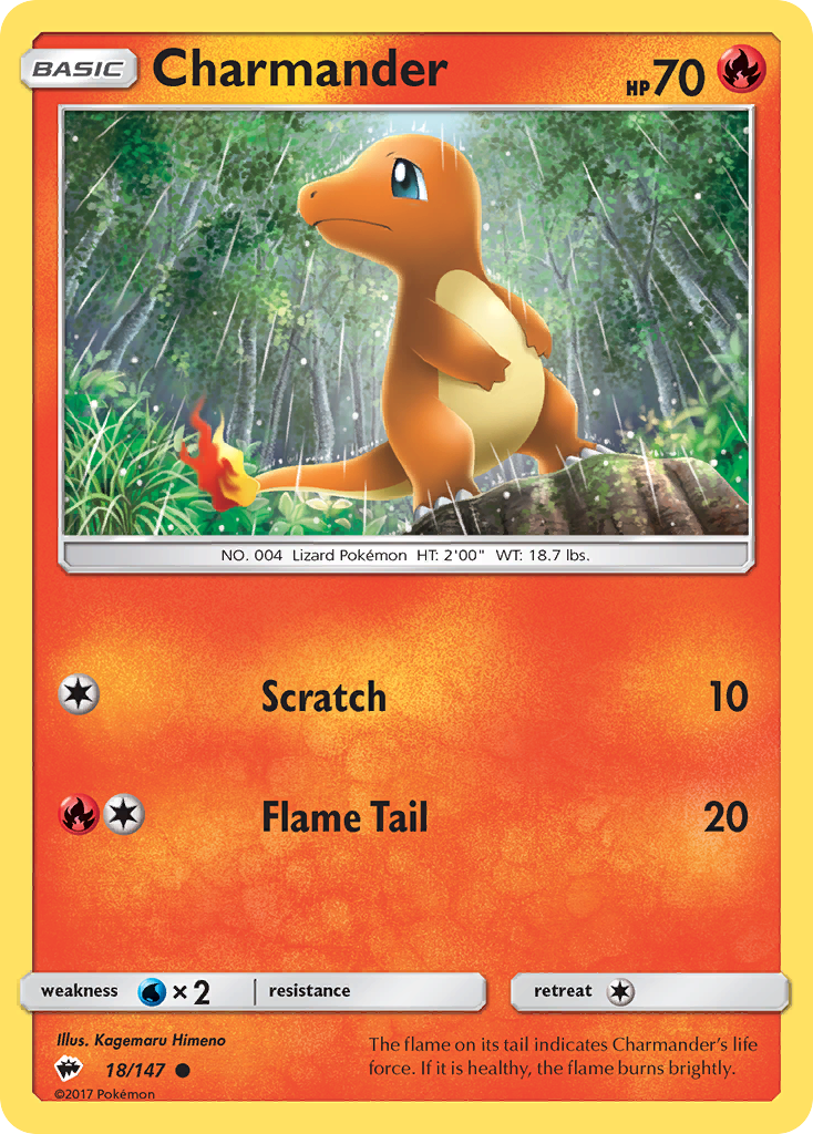 Charmander (18/147) [Sun & Moon: Burning Shadows] | Good Games North