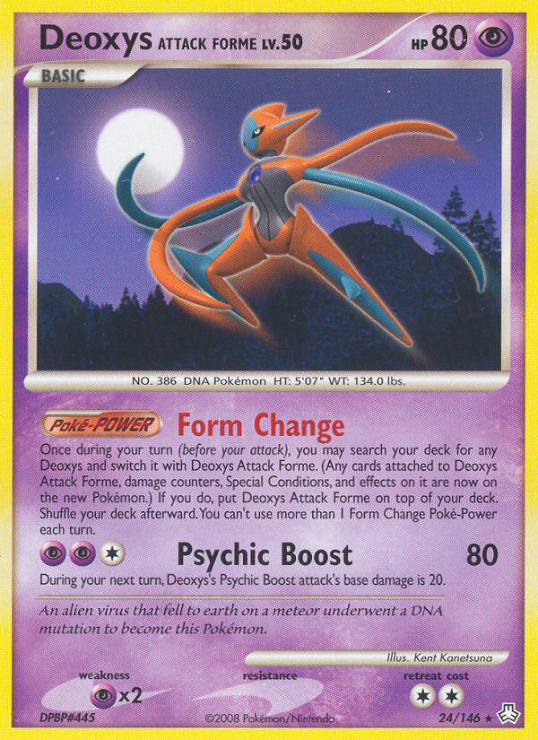Deoxys Attack Forme (24/146) [Diamond & Pearl: Legends Awakened] | Good Games North