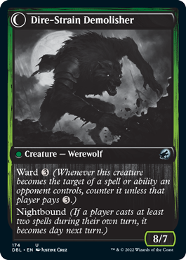 Burly Breaker // Dire-Strain Demolisher [Innistrad: Double Feature] | Good Games North