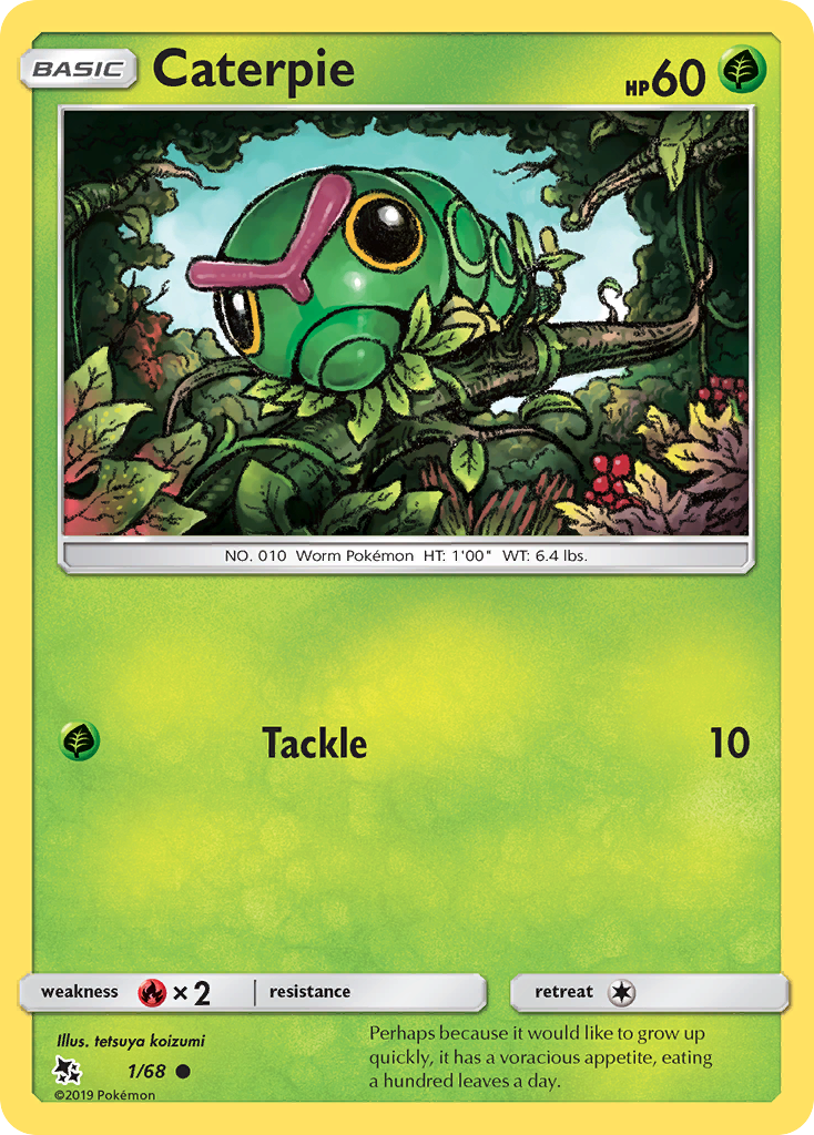 Caterpie (1/68) [Sun & Moon: Hidden Fates] | Good Games North