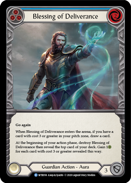 Blessing of Deliverance (Blue) [U-WTR056] (Welcome to Rathe Unlimited)  Unlimited Normal | Good Games North