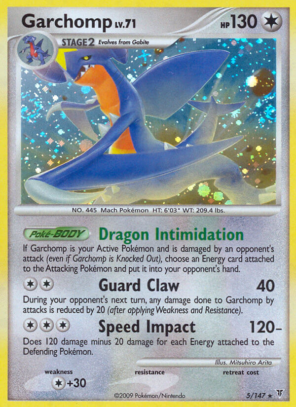 Garchomp (5/147) (Cracked Ice Holo) (Theme Deck Exclusive) [Platinum: Supreme Victors] | Good Games North