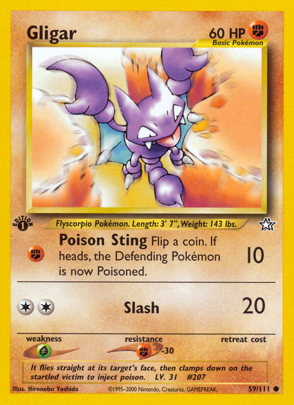 Gligar (59/111) [Neo Genesis 1st Edition] | Good Games North