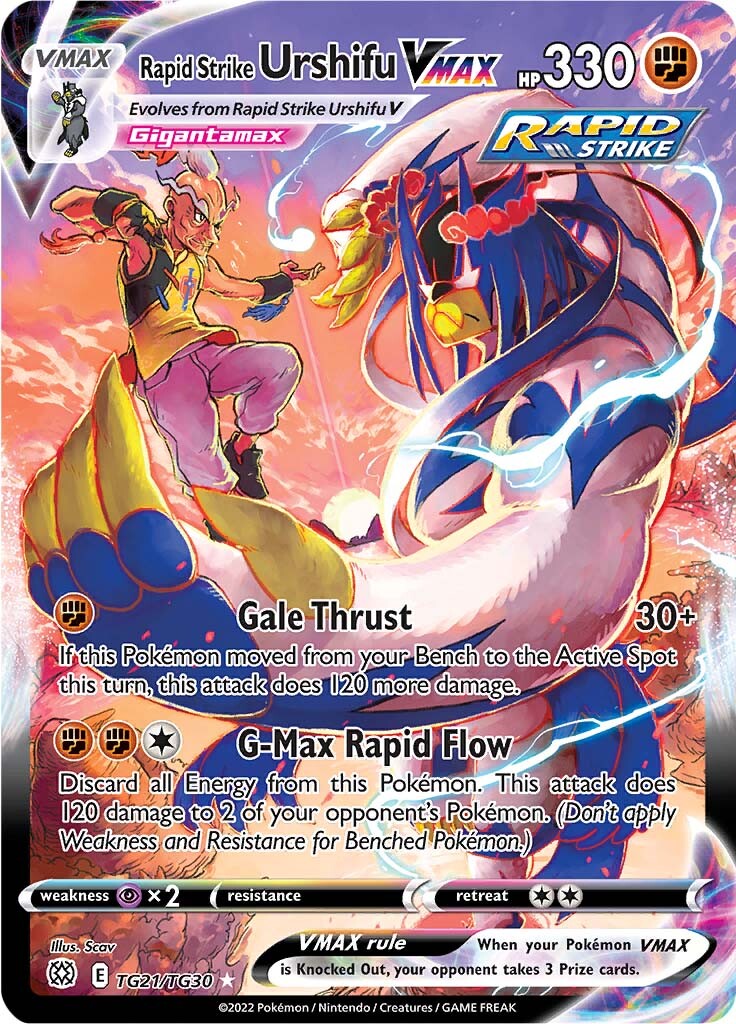 Rapid Strike Urshifu VMAX (TG21/TG30) [Sword & Shield: Brilliant Stars] | Good Games North