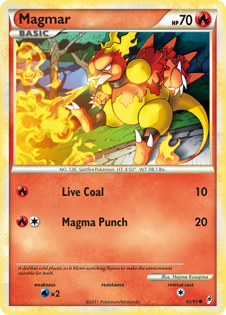 Magmar (62/95) [HeartGold & SoulSilver: Call of Legends] | Good Games North