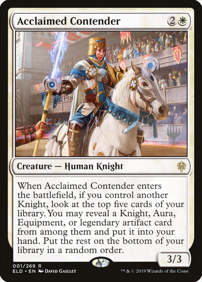 Acclaimed Contender (Promo Pack) [Throne of Eldraine Promos] | Good Games North