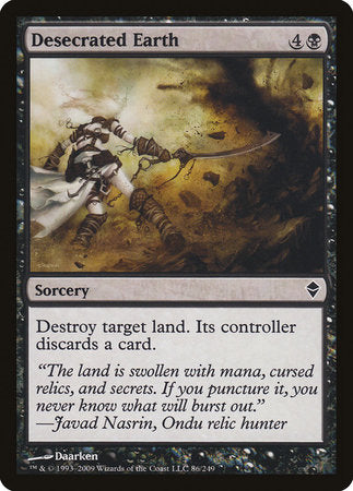 Desecrated Earth [Zendikar] | Good Games North