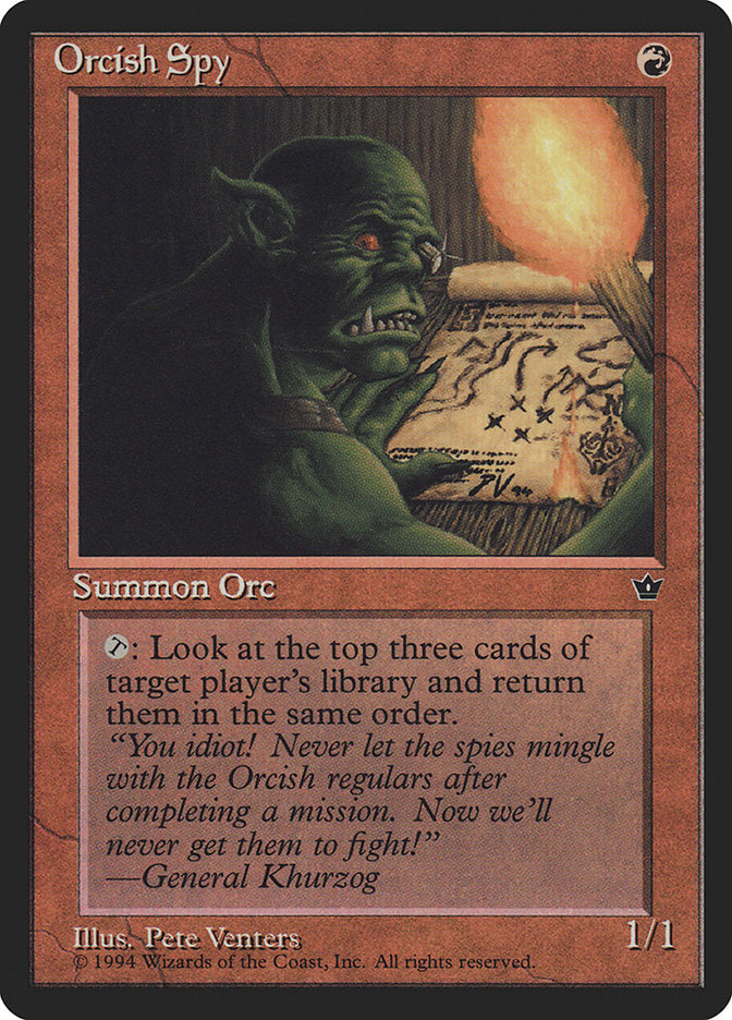 Orcish Spy (Pete Venters) [Fallen Empires] | Good Games North