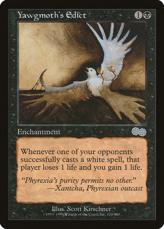 Yawgmoth's Edict [Urza's Saga] | Good Games North