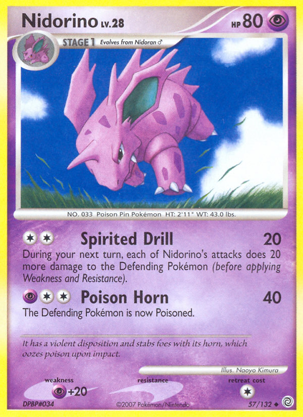 Nidorino (57/132) [Diamond & Pearl: Secret Wonders] | Good Games North