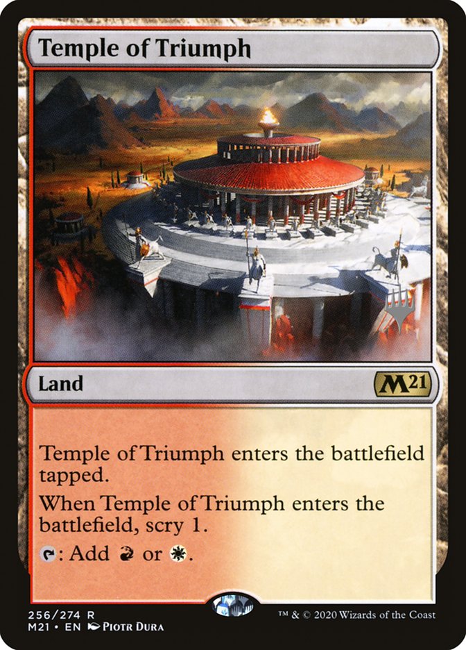Temple of Triumph (Promo Pack) [Core Set 2021 Promos] | Good Games North