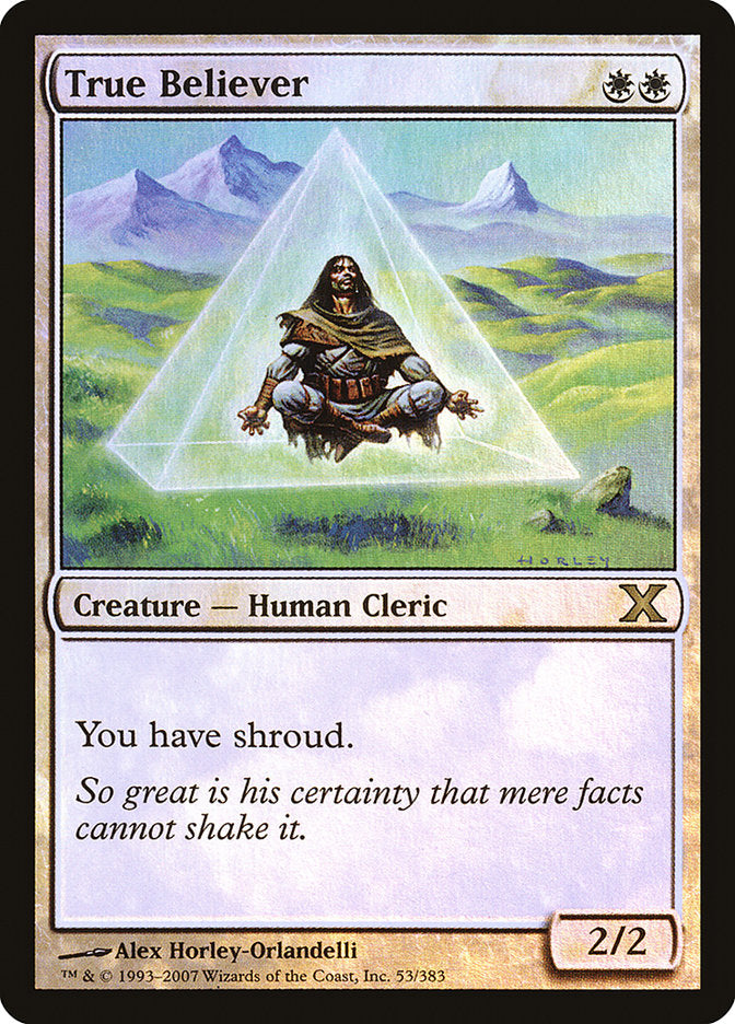 True Believer (Premium Foil) [Tenth Edition] | Good Games North