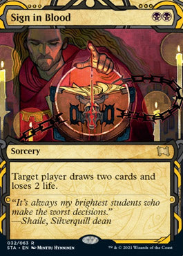 Sign in Blood (Etched Foil) [Strixhaven Mystical Archive] | Good Games North
