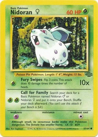 Nidoran (57/64) (Female) [Jungle Unlimited] | Good Games North