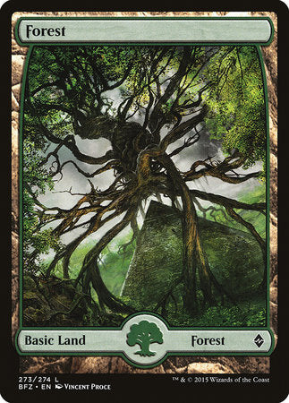 Forest (273) - Full Art [Battle for Zendikar] | Good Games North