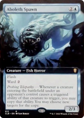 Aboleth Spawn (Extended Art) [Commander Legends: Battle for Baldur's Gate] | Good Games North