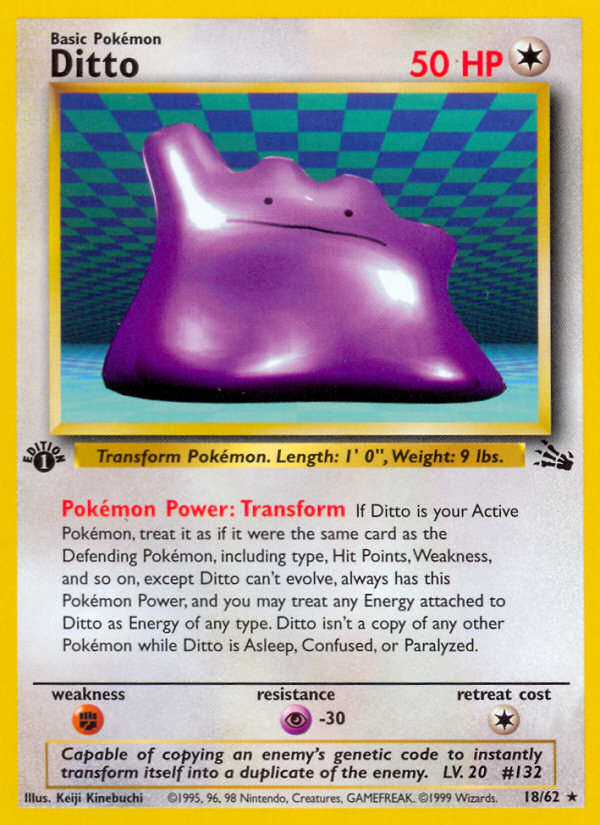 Ditto (18/62) [Fossil 1st Edition] | Good Games North