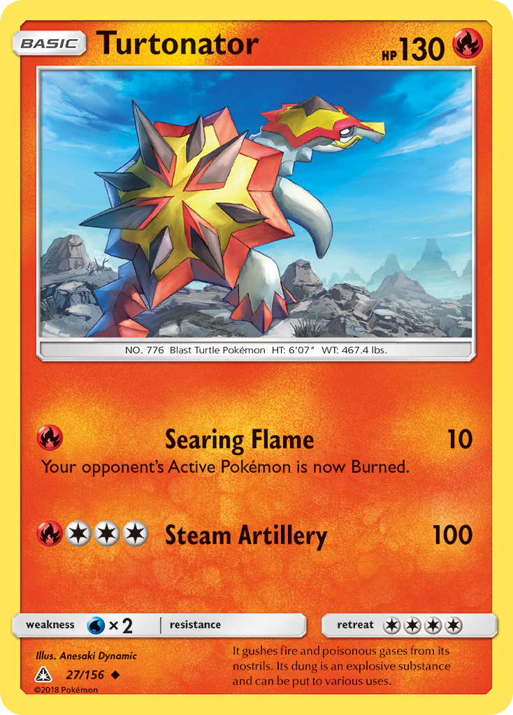 Turtonator (27/156) [Sun & Moon: Ultra Prism] | Good Games North