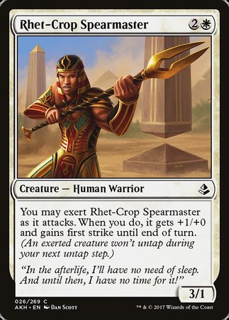 Rhet-Crop Spearmaster [Amonkhet] | Good Games North