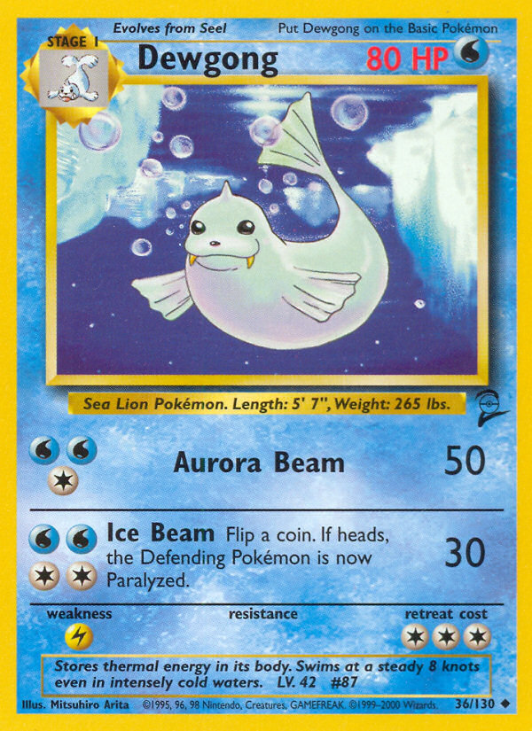 Dewgong (36/130) [Base Set 2] | Good Games North