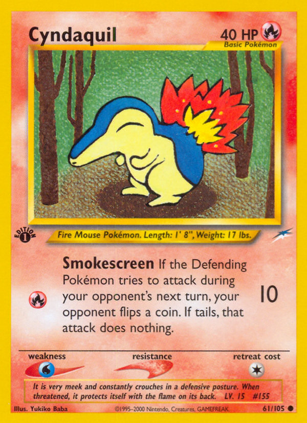 Cyndaquil (61/105) [Neo Destiny 1st Edition] | Good Games North