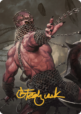 Chain Devil Art Card (Gold-Stamped Signature) [Commander Legends: Battle for Baldur's Gate Art Series] | Good Games North
